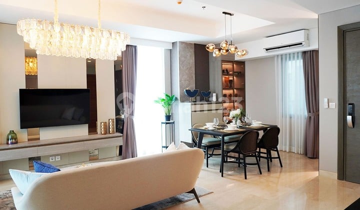 Apartemen dengan Private Lift Siap Huni 3Br di Jakbar Fasilitas Komplit