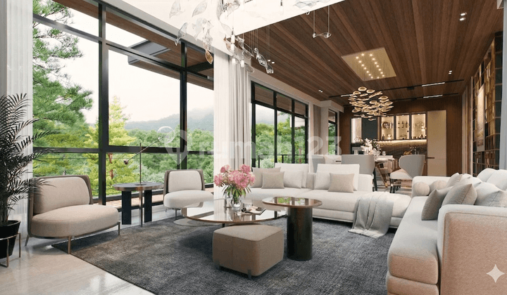 Rumah Elit dengan Pemandangan Lapangan Golf yang Mewah di Bogor