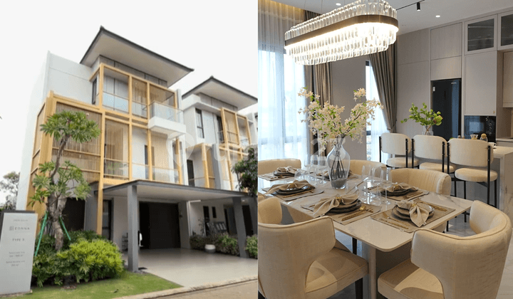 Rumah Baru 3 Lantai Mewah Luas Terbaik di Bsd City Tangerang