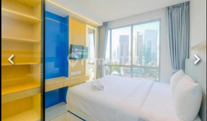 For Rent: Modern 1-Bedroom Apartment, 44 Sqm, Fully Furnished at Newton Ciputra World, Setiabudi, South Jakarta.