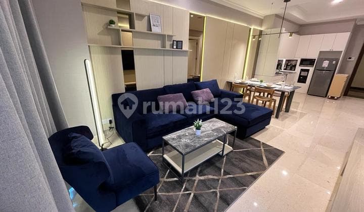 Rent a Fully Furnished 2-Bedrooms Apartment at Residence 8 Senopati, SCBD South Jakarta, Immediate Move-In Available.