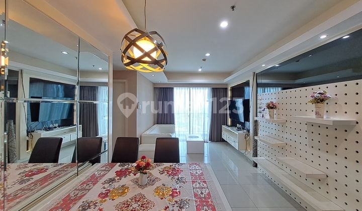 For Rent Modern 2 Bedroom Apartment 80 Sqm Fully Furnished At Casa Grande Residence, Kota Kasablanka, Tebet, South Jakarta.