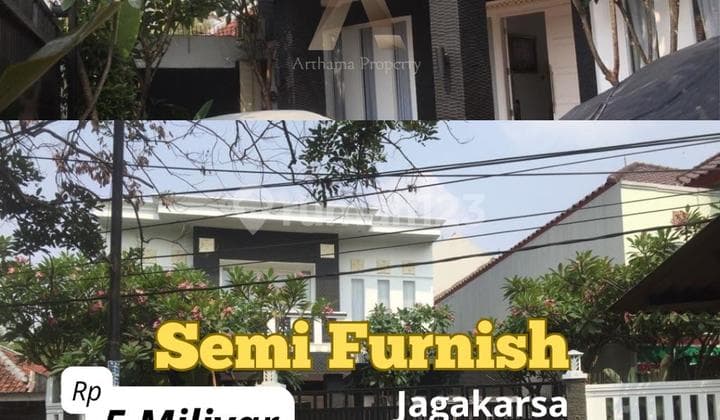 Affordable Semi-Furnished House. Police Housing Complex near Ragunan, Jagakarsa.