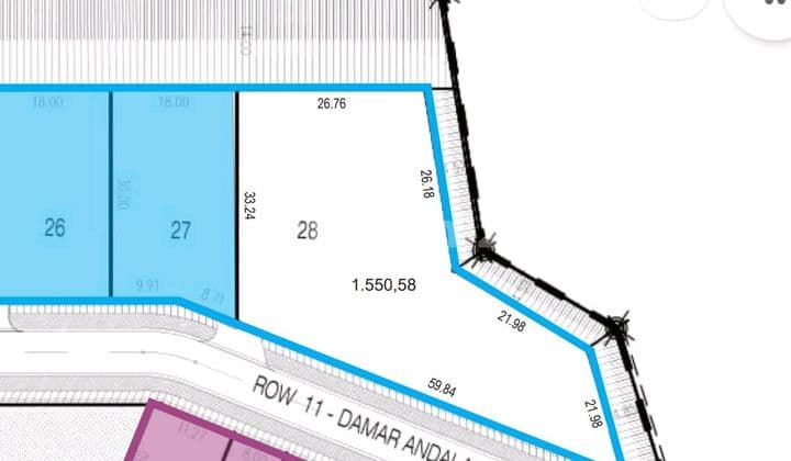 Kavling Bukit Indah Sukajadi View Padang Golf Asri Hutan Lindung
