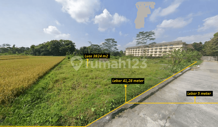 Dijual tanah di Kaliurang hanya 30 meter kampus UII, Cocok kost pun Usaha
