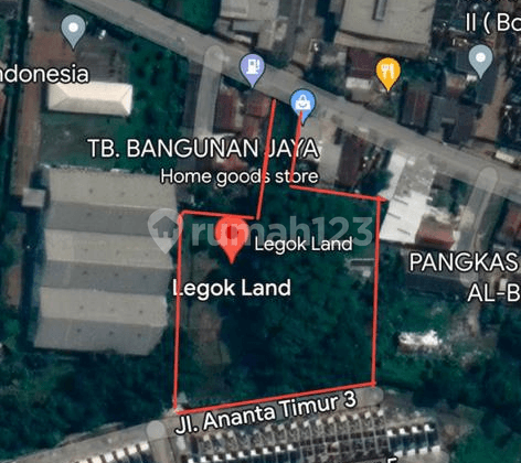 (TN054) Dijual Tanah Bojong Kamal, Jalan Raya Legok, Tangerang