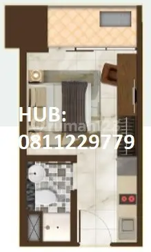 Jual Apartemen Type Studio, Sedayu City Suite Kelapa Gading, Cakung, Jakarta Timur