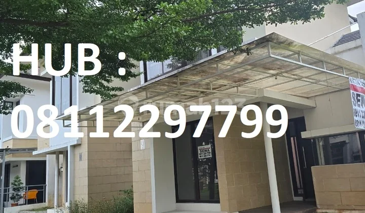 Siap Huni, Disewakan Rumah 2 Lantai di The Eminent Cluster Illustria BSD Tangerang, Ada AC, Dekat Pintu Masuk/Keluar, Dekat Pos Security