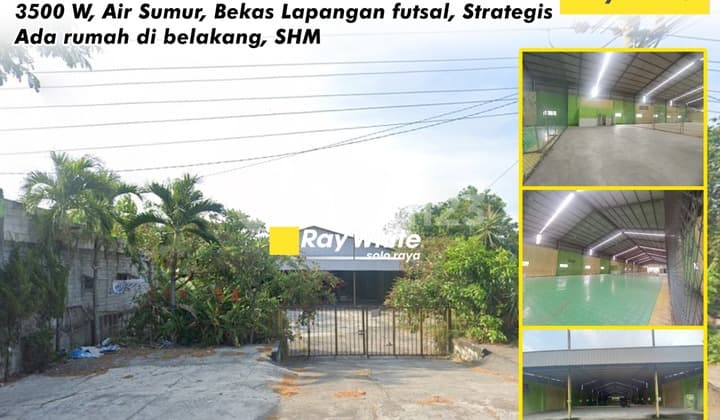 Dijual Gudang Ex Lapangan Futsal di Tawangsari Sukoharjo