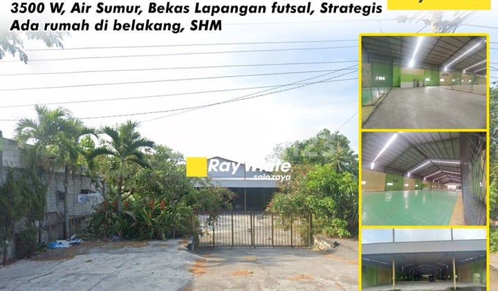 Dijual Gudang Ex Lapangan Futsal di Tawangsari Sukoharjo