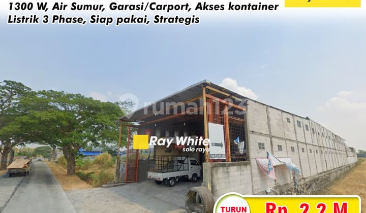 Dijual Gudang Siap Pakai di Kingkang Wonosari dengan Harga Menarik
