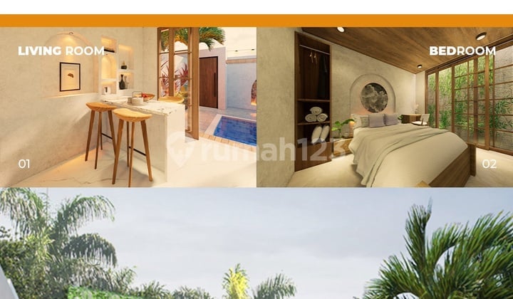 For Sale Villa with Private Pool Featuring Japandi Style in Jogja