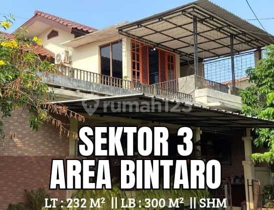 Dijual Rumah Cantik 2 Lantai Asri Rapi Terawat Area Dekat Bintaro Jaya Sektor 3