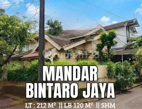 Dijual Rumah Cantik Hoek Sia Huni di Bintaro Jaya Dekat Akses Jakarta Selatan
