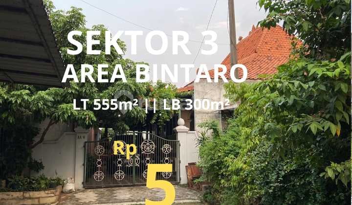 Dijual Cepat Rumah Cantik Rapi Terawat Area Sektor 3 Dekat Kampus Stan