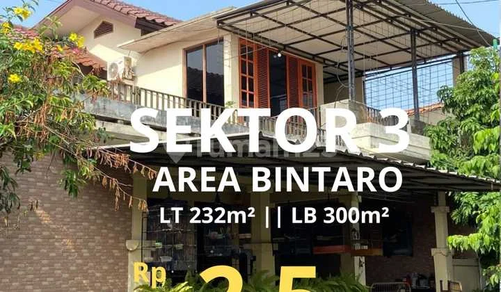 Dijual Cepat Rumah Cantik 2 Lantai Murah Dalam Komplek Dekat Area Bintaro Jaya Sektor 3