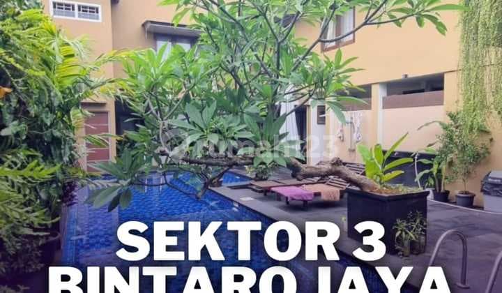 Dijual Cepat Rumah Cantik dengan Pool di Bintaro Jaya Sektor 3 Dekat Jakarta Selatan