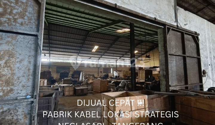 Dijual Cepat Pabrik Kabel di Neglasari -Tangerang