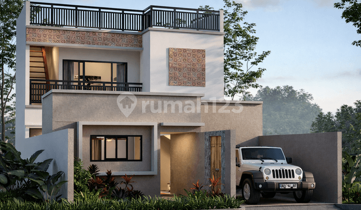 Villa Tropis Kontemporer Berlokasi di Jimbaran