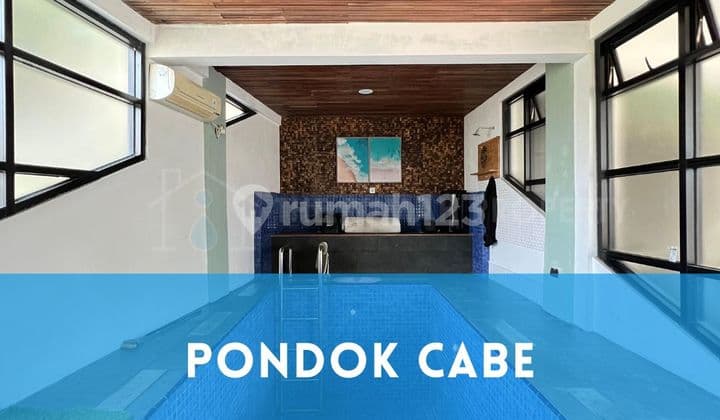 Rumah Modern Hills Pondok Cabe Private Pool Ada Rooftop