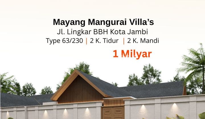 For Sale: Ready-to-Build Villa in Mayang Mangurai, Jambi City