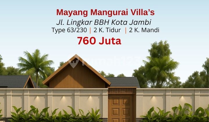For Sale Villa Strategic Location Mayang Mangurai, Jambi City