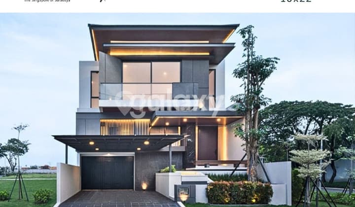 Jual Rumah Baru Minimalis Desain Modern Tropis Crystal Golf Citraland Utama