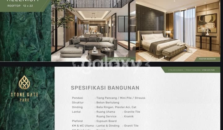 *Stone Gate & Emerald Stone, Citraland Surabaya* Hunian Premium Bersanding Dgn Cluster Kaum Millenials di 1 Lokasi Terbaik