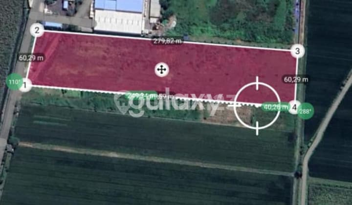 Lahan 2 Hektar Nol Jalan di Tulangan Sidoarjo | Akses Kontainer 40 Feet | SHM