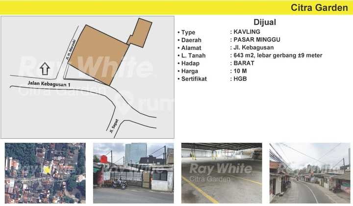 Kavling di Kebagusan Pasar Minggu Jakarta Selatan