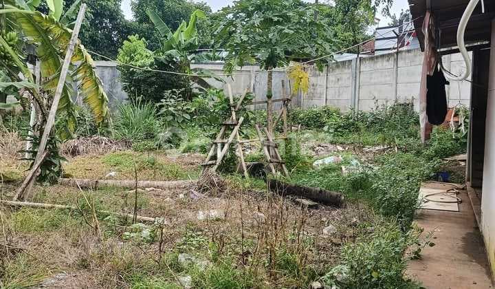 Dijual Tanah dengan bangunan untuk ruang usaha dipinggir jalan raya pondok jagung