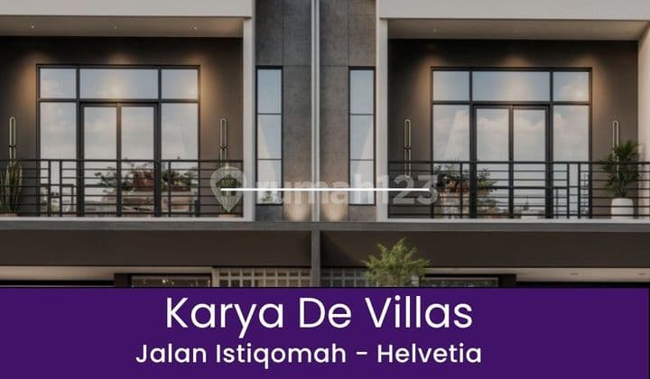 Villa Baru 2 Tingkat di Karya De Villas Jalan Istiqomah Helvetia