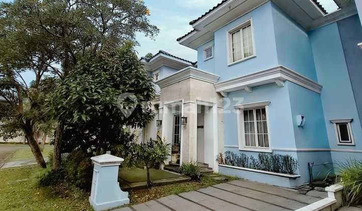 Dijual Rumah Asri Gaya Klasik Suvarna Sutera Full Furnish KPR