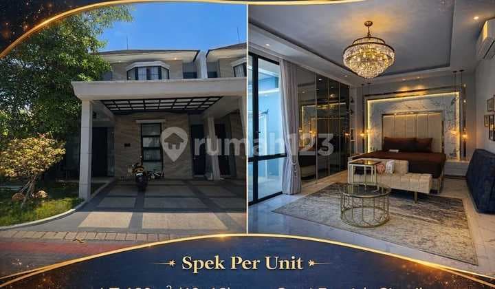 Dijual Rumah Modern Minimalis Arubba Villa Semi Furnish