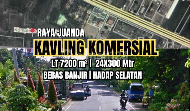 Komersial Area Tanah Nol Jalan Raya Juanda Akses Toll & Juanda