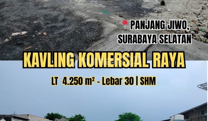LAND FOR SALE, CERTIFICATE (SHM) READY, ALREADY PAVED, Panjang Jiwo