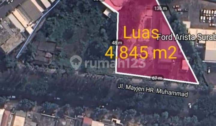 Jual Tanah Komersial Sia Bangun Surabaya Barat H.r. Muhammad