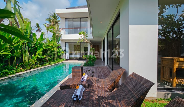 ready unit villa mewah for rent lokasi strategis view ricefield