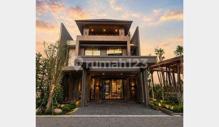 Rumah Cantik Bergaya Villa 3 Lantai Matera Residence Paramount Gading Serpong