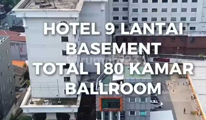 Hotel 9 Lantai Murah,Strategis Area Komersial dan Siap Lanjutin Saja, Harga Dibawah NJOP dan Nego