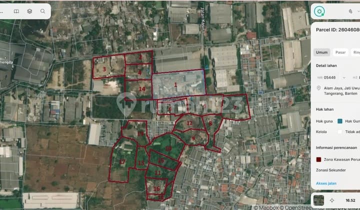Tanah Murah Strategis Siap Digunakan di Jl Jatiuwung Pasar Kemis Tangerang Harga Dibawah Pasaran & Nego Abis