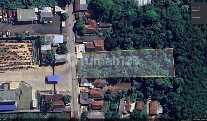 Dijual Tanah Persegi Panjang Lokasi Bagus