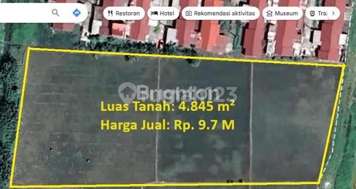 Tanah Di Jl. Kong Isah Tambun Utara, Hanya 1,5 KM Dari ToL Gabus Indah