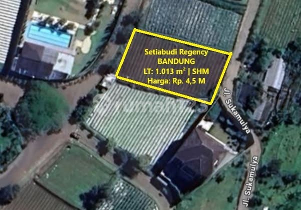 Tanah Residensial Hanya 4,5 Jt M² di Setiabudi Regency Bandung