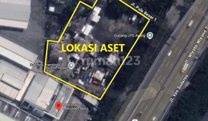 Tanah Lokasi Strategis Di Kawasan Bisnis Sunter Di Jl. Yos Sudarso, 1 Menit Dari Gerbang Tol Sunter