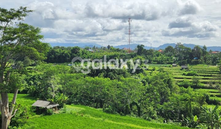Tanah View Sawah & Gunung Dekat Pantai Tulikup Gianyar, Bali