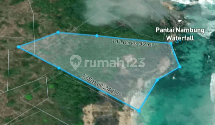 Tanah Pinggir Pantai di Central Lombok Regency, Ntb