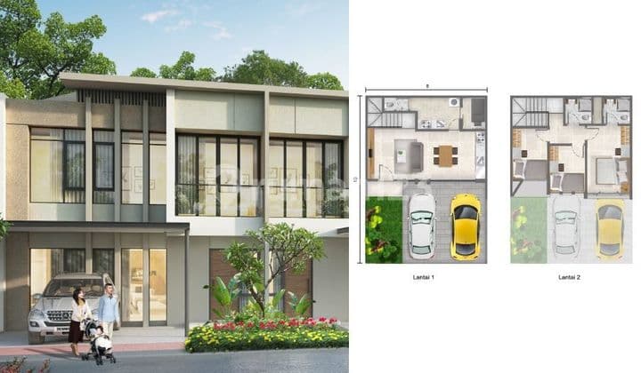 DISEWAKAN Rumah PIK2 Milenial Cluster Baltimore Uk 8x10