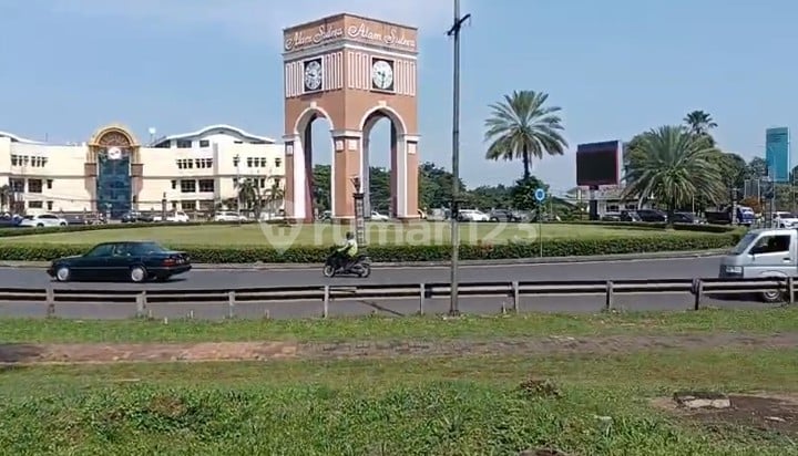 HARGA MURAH Disewakan Kavling Komersial depan Bunderan Alam Sutera Tangerang