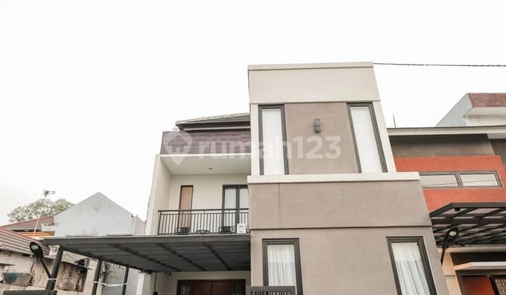 Rumah Modern Minimalis Semifurnished di Perumahan Bulog Dekat Akses Tol Jatiwarna